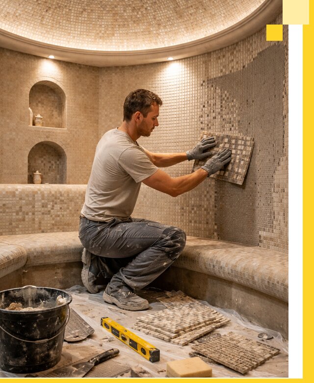 Устройство и монтаж домашнего хамама под ключ в Кирове-Чепецке