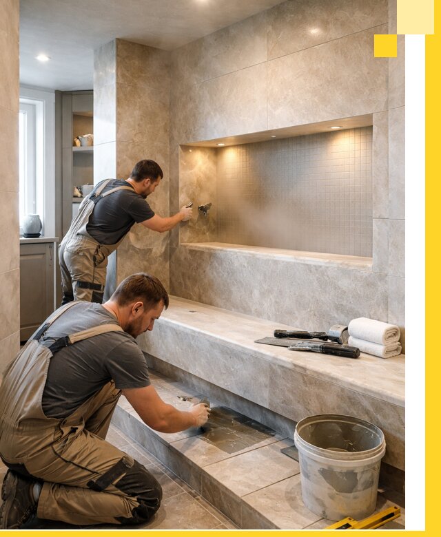 Профессиональное строительство хамама в квартире в Кирове-Чепецке