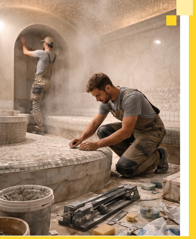 Профессиональный дизайн хамама и SPA под ключ в Кирове-Чепецке