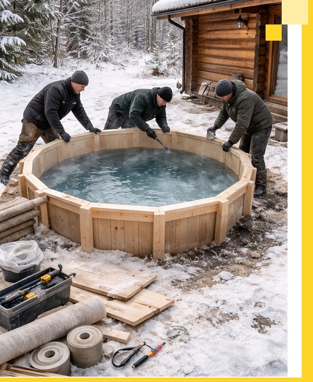 Изготовление и установка ледяных купелей под ключ в Кирове-Чепецке