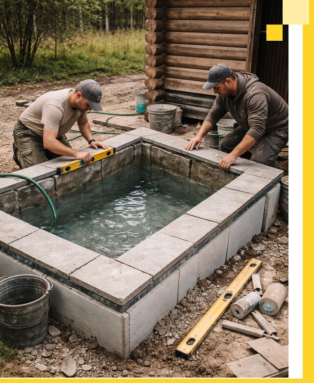 Изготовление и установка холодных купелей под ключ в Кирове-Чепецке